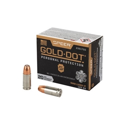 CCI/SPEER GOLD DOT 9MM LUGER +P 124GR